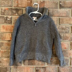 Cat & Jack Charcoal Knit Pullover with Zip